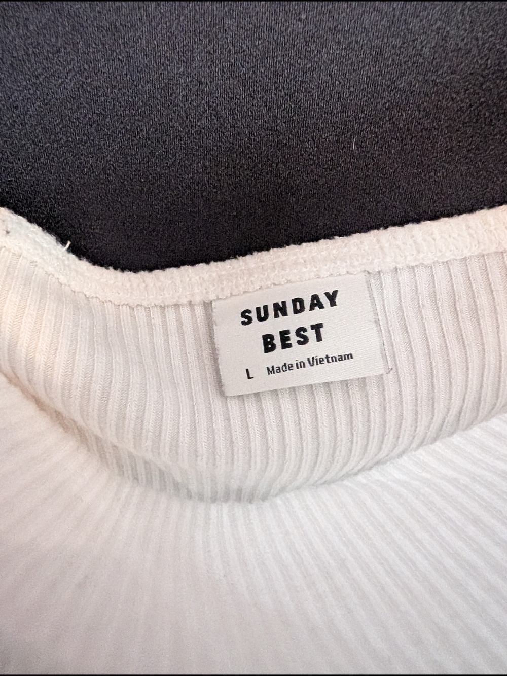 Sunday Best Cream Ribbed Ruffle Strap Crop Top - Picture 4 of 8